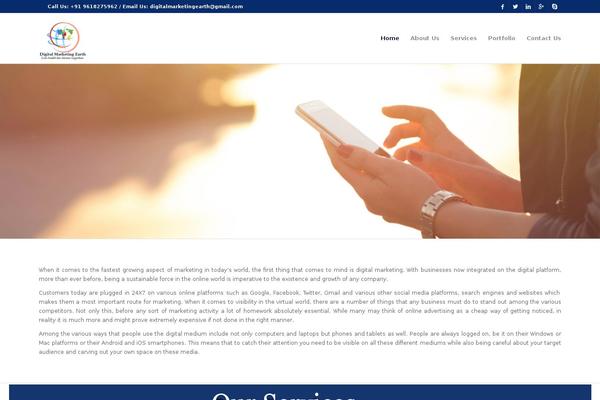 Enfold theme site design template sample