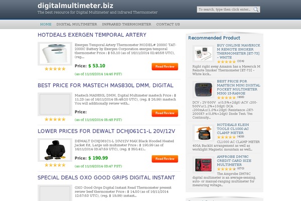 digitalmultimeter.biz site used Azonadvice