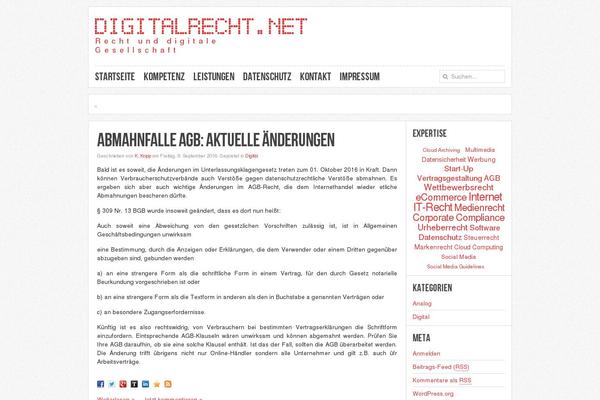 digitalrecht.net site used Nano