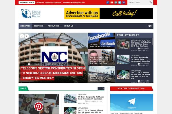 NanoMag theme site design template sample