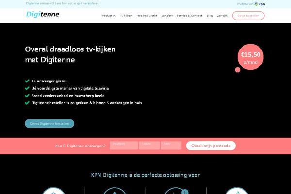 digitenne.nl site used Digitenne_blue_template