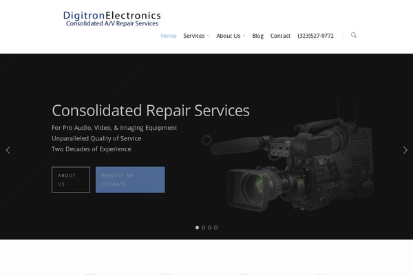 Salient theme site design template sample