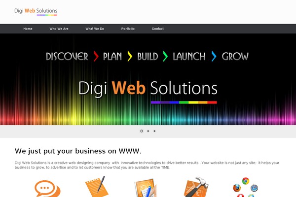 Vantage theme site design template sample