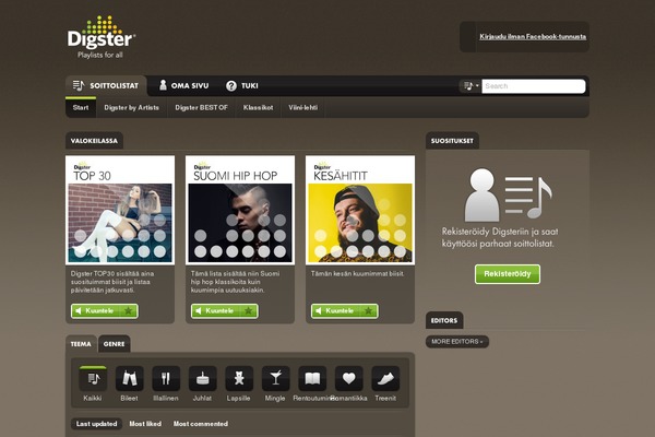 digster.fi site used Digster