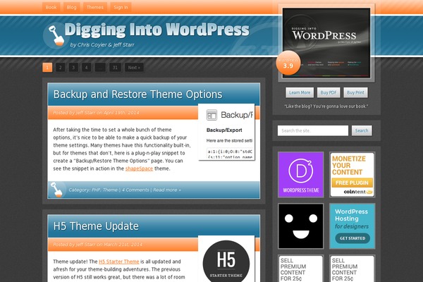 Wp theme site design template sample