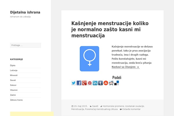 Twenty Fifteen theme site design template sample