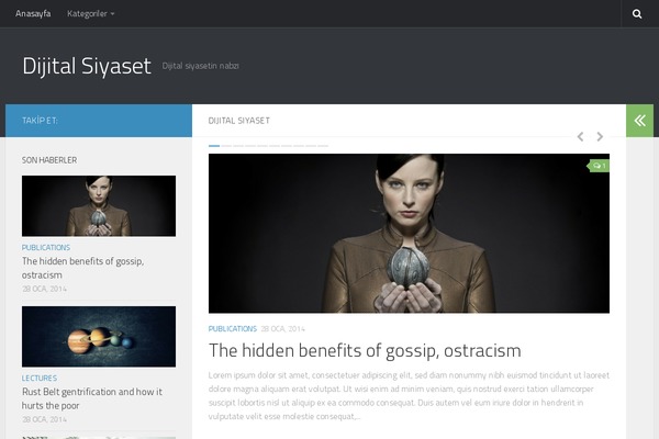 Hueman theme site design template sample
