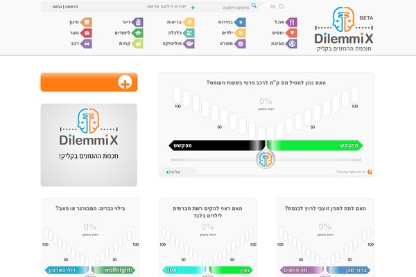 dilemmix.co.il site used Dilemmix