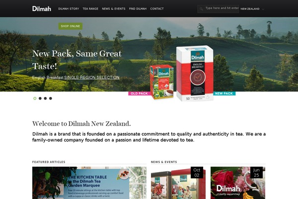 dilmah.co.nz site used Dilmah-country