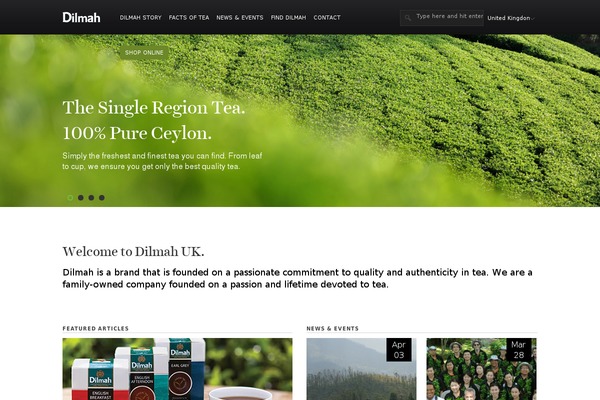 dilmahtea.co.uk site used Dilmah-country