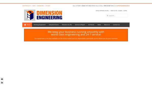 dimension.ie site used Corporative