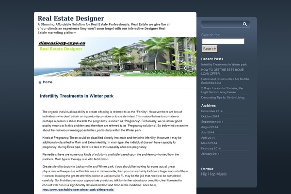 WordPress website example screenshot