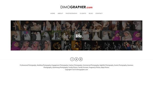dimographer.com site used Photographer-wp-new