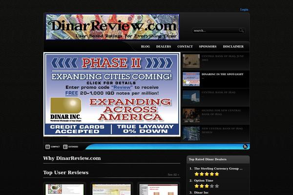 dinarreview.com site used Reviewit-theme
