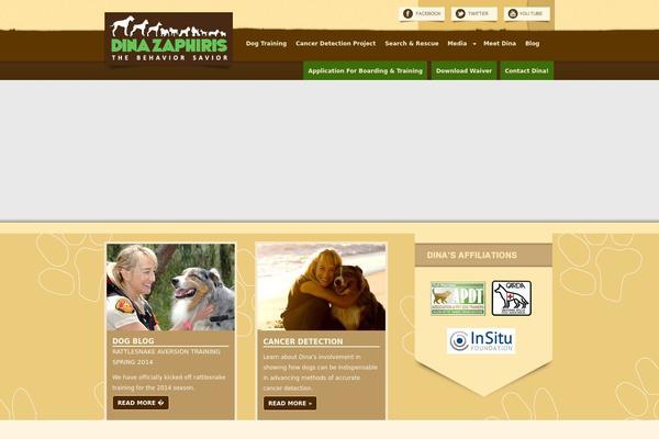Dina theme site design template sample