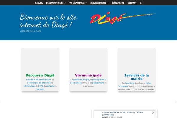dinge.fr site used Divi-enfant-alter4web
