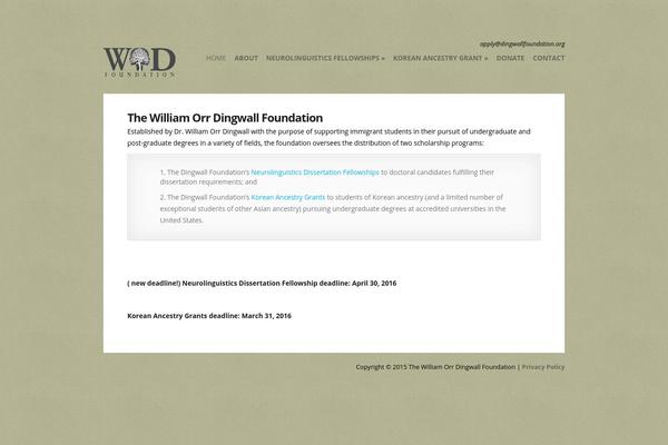 dingwallfoundation.org site used Flexible