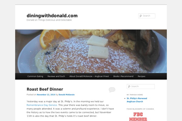 Twenty Eleven theme site design template sample