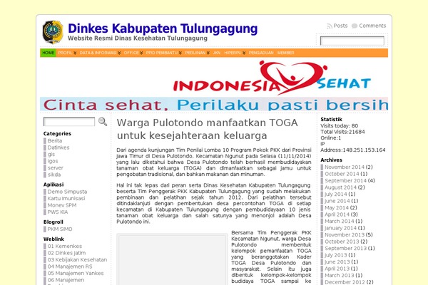 WordPress website example screenshot