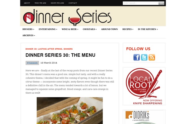 dinnerseries.com site used Dailyedition1.6.3