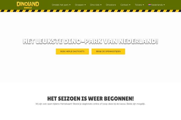 dinoland.nl site used Zerif-pro-child