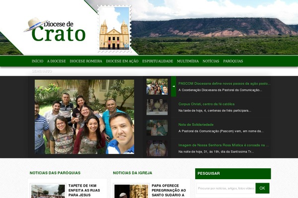 diocesedecrato.org site used Tema-sopro-diocesano-2