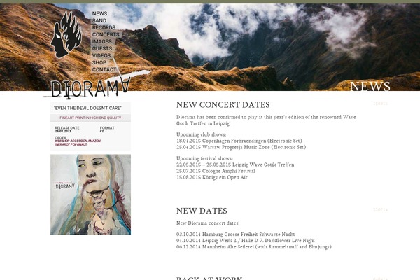 diorama2013 WordPress theme, websites list used diorama2013 theme diorama2013 theme websites examples