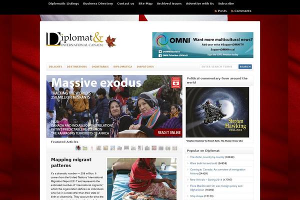 diplomatonline.com site used Wp-clear7.5
