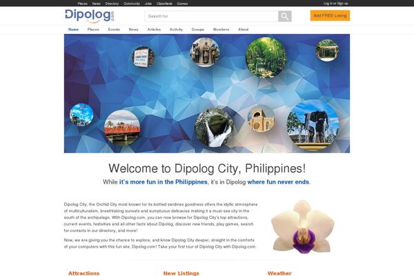 dipolog.com site used Geo Theme Child