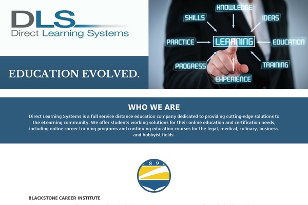 directlearningsystems.com site used Interface