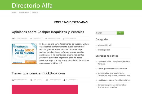directorioalfa.com.ar site used Business Directory