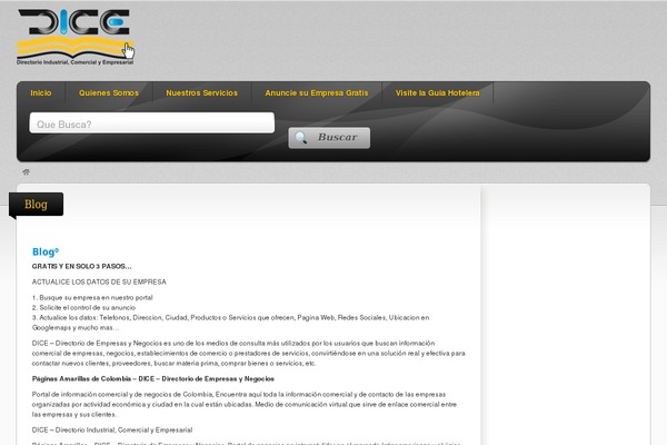 Vantage theme site design template sample