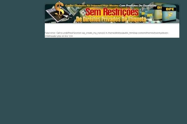 WordPress website example screenshot