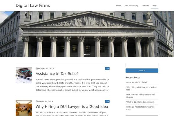 Lightning theme site design template sample