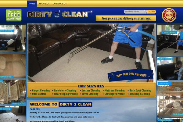 dirty2clean.ca site used Dirty2clean