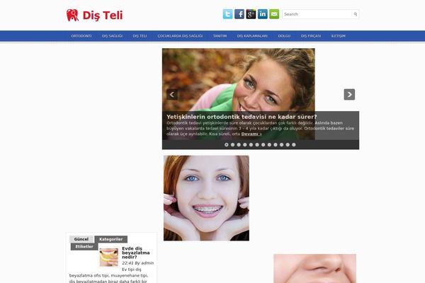 dis-teli.net site used Typeface