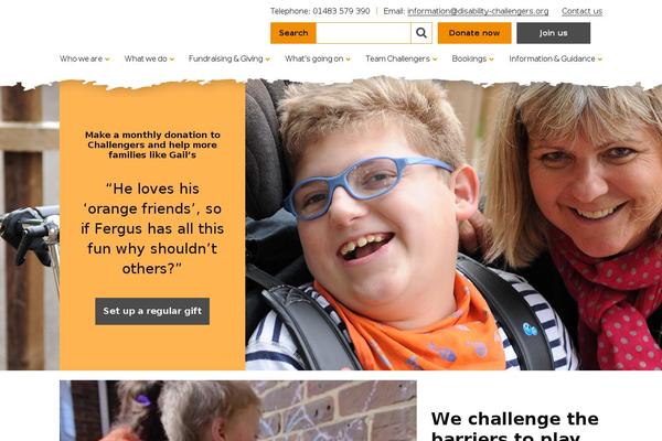 disability-challengers.org site used Challengers