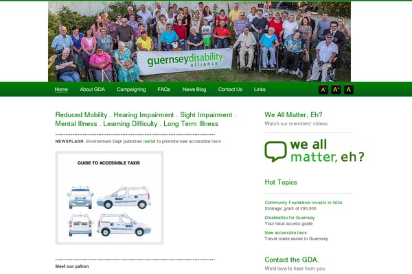 disabilityalliance.org.gg site used Gda
