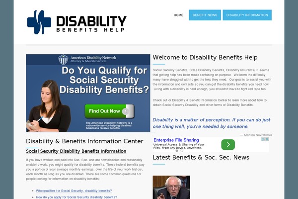 WordPress website example screenshot