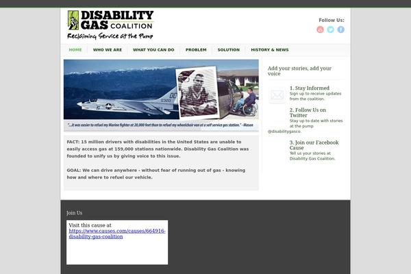 disabilitygas.org site used Modernize