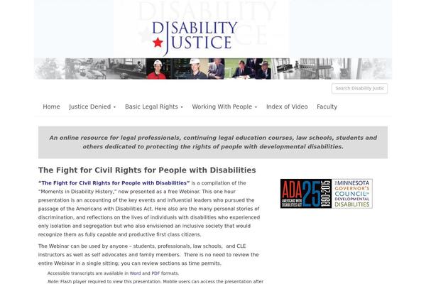 disabilityjustice.org site used Shoestrap-3-3.3.0