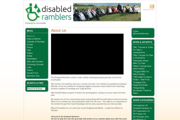 disabledramblers.co.uk site used Fleming