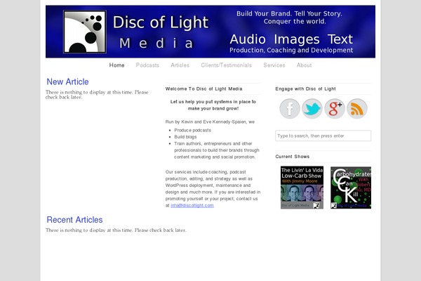 disc-of-light.com site used Headway