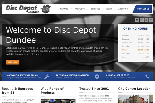 discdepotdundee.co.uk site used Carpress-wp