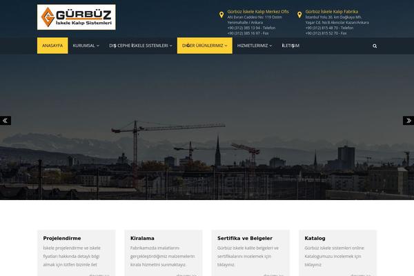 Construction-child theme site design template sample