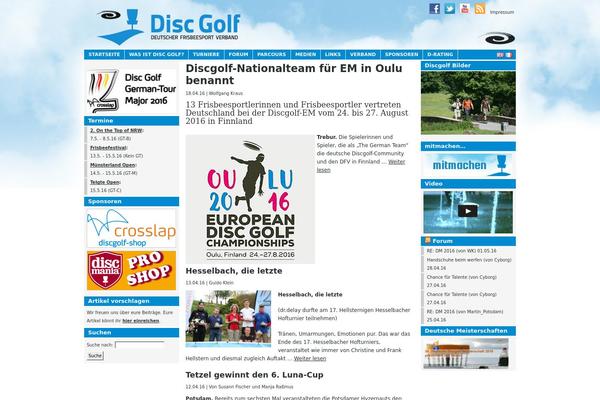 discgolf.de site used Discgolf