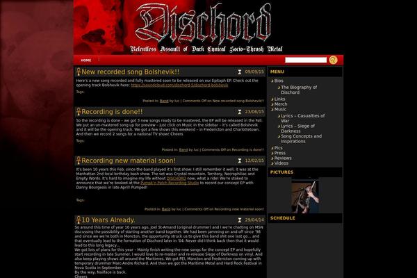 dischord.ca site used Misr-theme