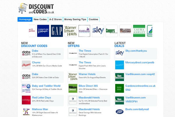 discountandcodes.co.uk site used Discount2013