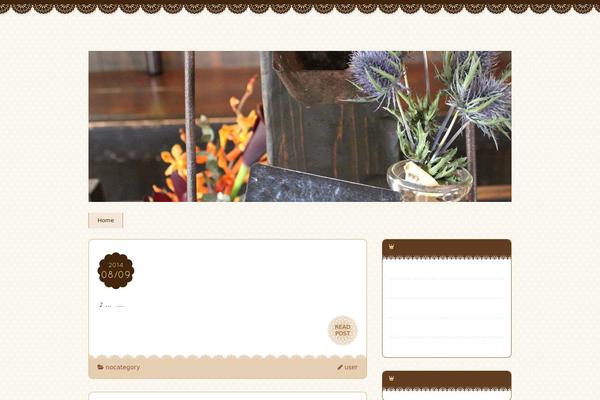 Chocolat theme site design template sample