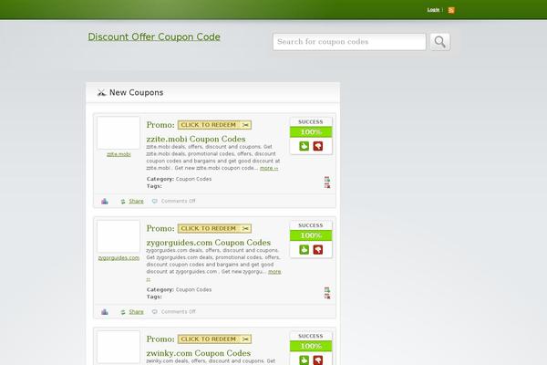 discountoffercouponcode.com site used Index2